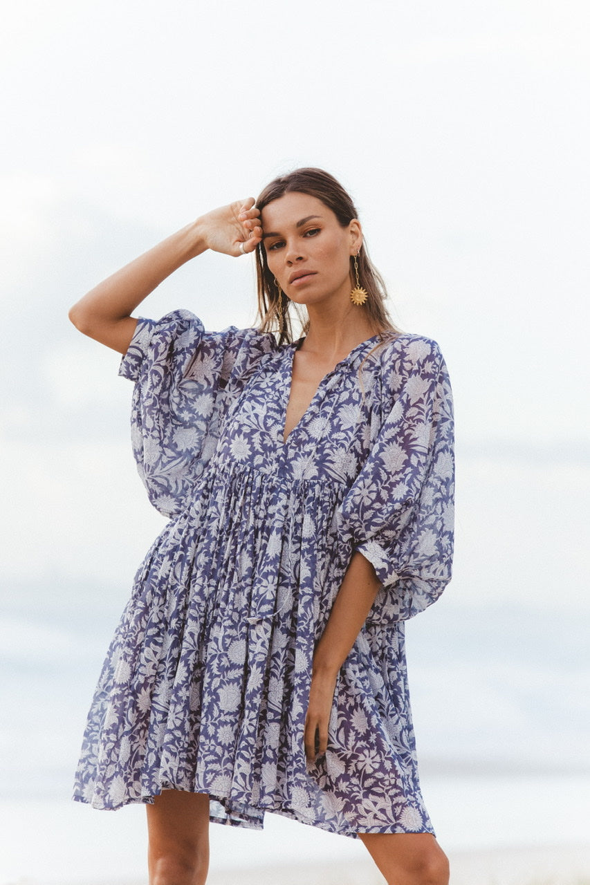 daughters of india Kyra Mini Dress ワンピース Kyra Mini Dress ~ Saffron – Daughters of India