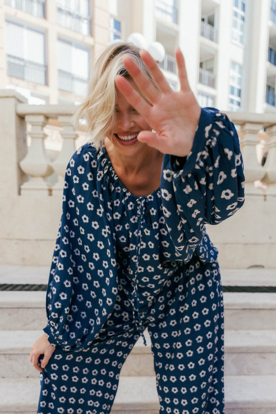 Zahra Blouse ~ Indigo