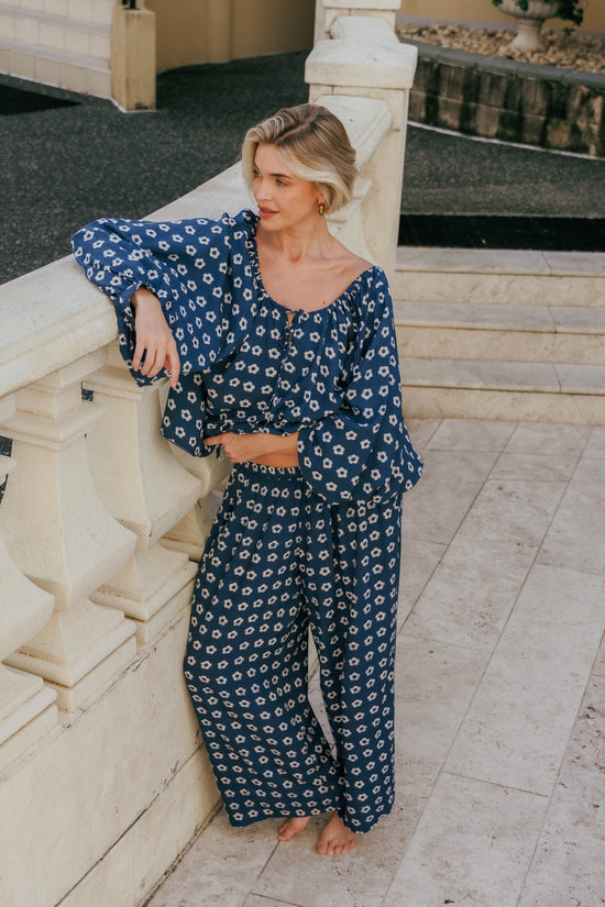 Zahra Blouse ~ Indigo