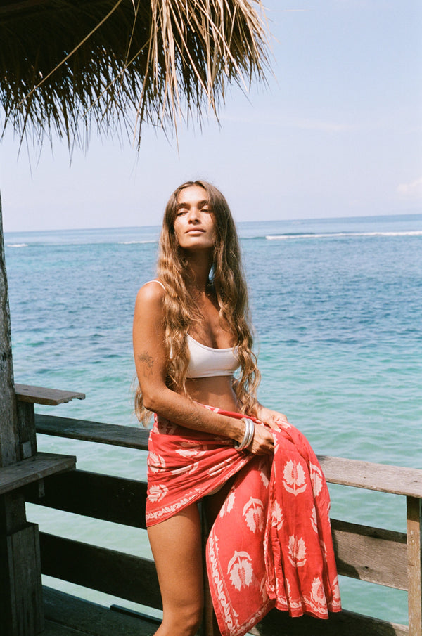 Ria Sarong ~ Ruby Red