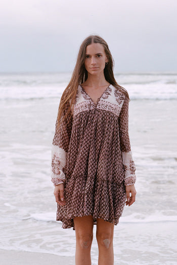 Rooh Mini Dress ~ Cacao