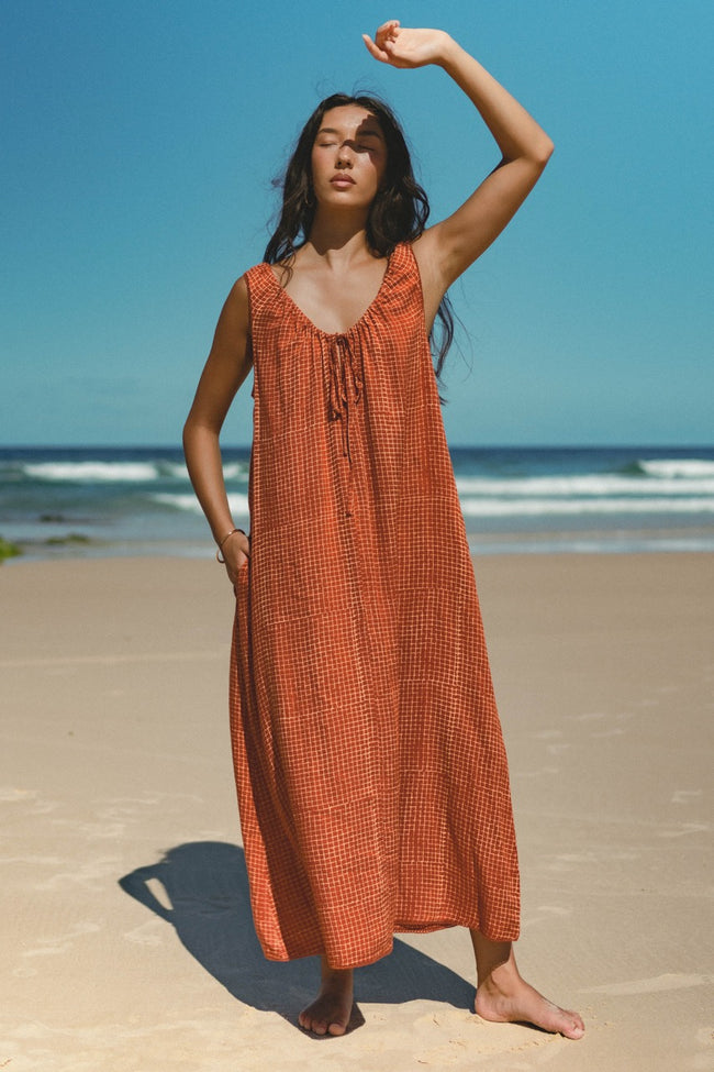 Dahlia Mini Dress ~ Maple