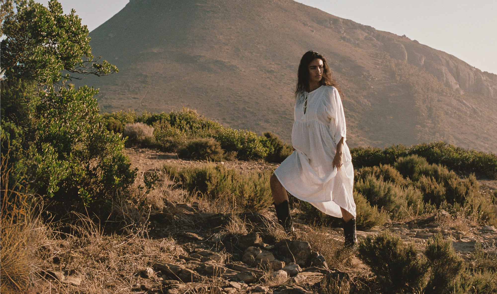 Dahlia Mini Dress ~ Maple