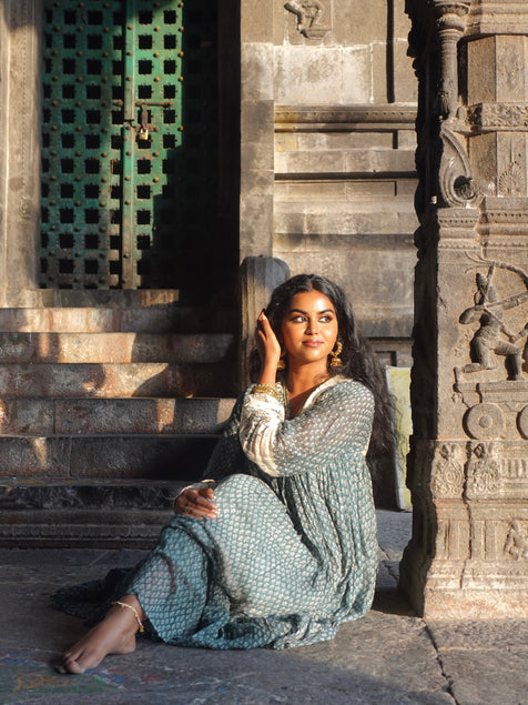 Rooh Maxi Dress ~ Pine