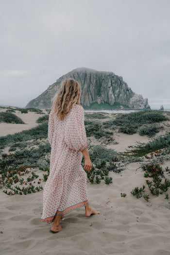 Kyra Maxi Dress ~ Coral